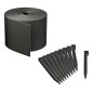 Nature Set de borde de jardín con picas negro 15 cm x 10 m Nature Set de borde de jardín con picas negro 15 cm x 10 m