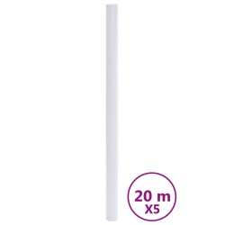 vidaXL Lámina de ventana esmerilada PVC blanco