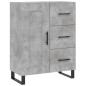 vidaXL Aparador alto madera contrachapada gris hormigón 69,5x34x180 cm vidaXL Aparador alto madera contrachapada gris hormigón 69,5x34x180 cm