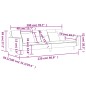 vidaXL Sofá cama de 2 plazas con dos almohadas tela color amarillo vidaXL Sofá cama de 2 plazas con dos almohadas tela color amarillo