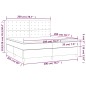 vidaXL Cama box spring con colchón cuero sintético blanco 200x200 cm vidaXL Cama box spring con colchón cuero sintético blanco 200x200 cm