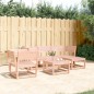 vidaXL Juego de sofás de jardín 5 pzas madera maciza de abeto Douglas vidaXL Juego de sofás de jardín 5 pzas madera maciza de abeto Douglas