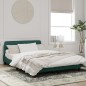 vidaXL Estructura cama con cabecero terciopelo verde oscuro 120x200 cm