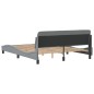 vidaXL Estructura de cama con cabecero tela gris claro 160x200 cm vidaXL Estructura de cama con cabecero tela gris claro 160x200 cm