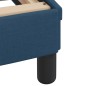 vidaXL Estructura de cama con cabecero de tela azul 160x200 cm
