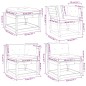 vidaXL Set muebles jardín 8 pzas con cojines madera pino marrón cera vidaXL Set muebles jardín 8 pzas con cojines madera pino marrón cera