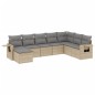 vidaXL Juego de sofás de jardín con cojines beige 8 pzas ratán PE vidaXL Juego de sofás de jardín con cojines beige 8 pzas ratán PE