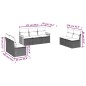 vidaXL Set sofás de jardín 7 piezas y cojines ratán sintético beige vidaXL Set sofás de jardín 7 piezas y cojines ratán sintético beige