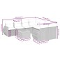 vidaXL Set de muebles de jardín 9 pzas y cojines ratán sintético gris vidaXL Set de muebles de jardín 9 pzas y cojines ratán sintético gris
