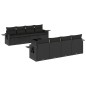 vidaXL Set de sofás de jardín 8 piezas y cojines ratán sintético negro vidaXL Set de sofás de jardín 8 piezas y cojines ratán sintético negro