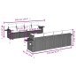vidaXL Set de sofás de jardín 8 piezas y cojines ratán sintético negro vidaXL Set de sofás de jardín 8 piezas y cojines ratán sintético negro