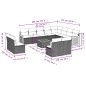 vidaXL Set de sofás de jardín y cojines 13 pzas ratán sintético negro vidaXL Set de sofás de jardín y cojines 13 pzas ratán sintético negro