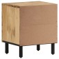 vidaXL Mesita de noche de madera maciza de mango 40x33x46 cm vidaXL Mesita de noche de madera maciza de mango 40x33x46 cm