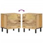 vidaXL Mesita de noche de madera maciza de mango 40x33x46 cm vidaXL Mesita de noche de madera maciza de mango 40x33x46 cm