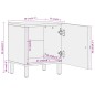 vidaXL Mesita de noche de madera maciza de mango 40x33x46 cm vidaXL Mesita de noche de madera maciza de mango 40x33x46 cm