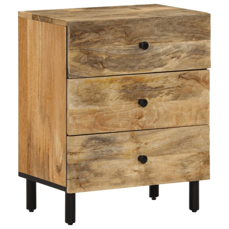 vidaXL Mesita de noche madera maciza de mango 50x33x60 cm vidaXL Mesita de noche madera maciza de mango 50x33x60 cm