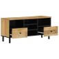 vidaXL Mueble de TV madera maciza de mango 100x33x46 cm vidaXL Mueble de TV madera maciza de mango 100x33x46 cm