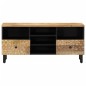 vidaXL Mueble de TV madera maciza de mango 100x33x46 cm vidaXL Mueble de TV madera maciza de mango 100x33x46 cm