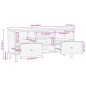 vidaXL Mueble de TV madera maciza de mango 100x33x46 cm vidaXL Mueble de TV madera maciza de mango 100x33x46 cm
