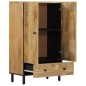 vidaXL Aparador alto madera maciza de mango 60x33x100 cm