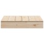 vidaXL Arenero con tapa madera maciza de pino 111x111x19,5 cm