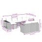 vidaXL Set de sofás de jardín 11 pzas y cojines ratán sintético gris vidaXL Set de sofás de jardín 11 pzas y cojines ratán sintético gris