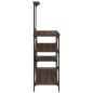 vidaXL Estantería de cocina madera ingeniería metal marrón 90x40x132cm vidaXL Estantería de cocina madera ingeniería metal marrón 90x40x132cm