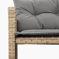 vidaXL Sofá de jardín en forma de L con mesa y cojines ratán PE beige vidaXL Sofá de jardín en forma de L con mesa y cojines ratán PE beige