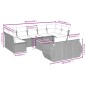 vidaXL Set de sofás de jardín 10 pzas cojines ratán sintético negro vidaXL Set de sofás de jardín 10 pzas cojines ratán sintético negro