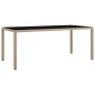 vidaXL Set comedor de jardín 9 pzas con cojines ratán sintético beige vidaXL Set comedor de jardín 9 pzas con cojines ratán sintético beige