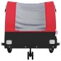 vidaXL Remolque para bicicleta hierro negro y rojo 30 kg vidaXL Remolque para bicicleta hierro negro y rojo 30 kg
