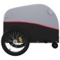 vidaXL Remolque para bicicleta hierro negro y rojo 30 kg vidaXL Remolque para bicicleta hierro negro y rojo 30 kg