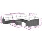 vidaXL Set de sofás de jardín 11pzas con cojines ratán sintético beige vidaXL Set de sofás de jardín 11pzas con cojines ratán sintético beige