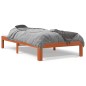 vidaXL Estructura de cama madera maciza de pino marrón cera 90x200 cm vidaXL Estructura de cama madera maciza de pino marrón cera 90x200 cm