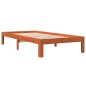 vidaXL Estructura de cama madera maciza de pino marrón cera 90x200 cm vidaXL Estructura de cama madera maciza de pino marrón cera 90x200 cm