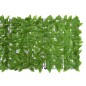 vidaXL Pantalla de balcón de hojas verde 200x75 cm