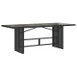 vidaXL Set de comedor de jardín 9 pzas y cojines ratán sintético negro vidaXL Set de comedor de jardín 9 pzas y cojines ratán sintético negro
