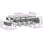 vidaXL Set comedor de jardín con cojines 15 pzas ratán sintético beige vidaXL Set comedor de jardín con cojines 15 pzas ratán sintético beige