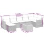 vidaXL Set de sofás de jardín 8 pzas y cojines ratán sintético gris vidaXL Set de sofás de jardín 8 pzas y cojines ratán sintético gris