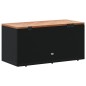 vidaXL Caja de almacenaje jardín madera acacia ratán negro 110x50x54cm vidaXL Caja de almacenaje jardín madera acacia ratán negro 110x50x54cm