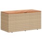 vidaXL Caja de almacenaje jardín madera acacia ratán beige 110x50x54cm vidaXL Caja de almacenaje jardín madera acacia ratán beige 110x50x54cm