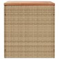 vidaXL Caja de almacenaje jardín madera acacia ratán beige 110x50x54cm vidaXL Caja de almacenaje jardín madera acacia ratán beige 110x50x54cm
