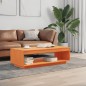 vidaXL Mesa de centro madera maciza de pino marrón cera 110x50x33,5 cm vidaXL Mesa de centro madera maciza de pino marrón cera 110x50x33,5 cm