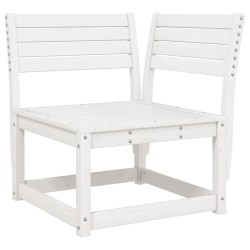vidaXL Sofá esquinero de jardín madera maciza pino blanco 73x73x78 cm