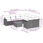 vidaXL Set de sofás de jardín 8 piezas y cojines ratán sintético negro vidaXL Set de sofás de jardín 8 piezas y cojines ratán sintético negro