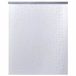 vidaXL Lámina de ventana esmerilada patrón de estrella PVC 90x500 cm