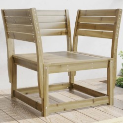 vidaXL Silla de jardín madera impregnada de pino
