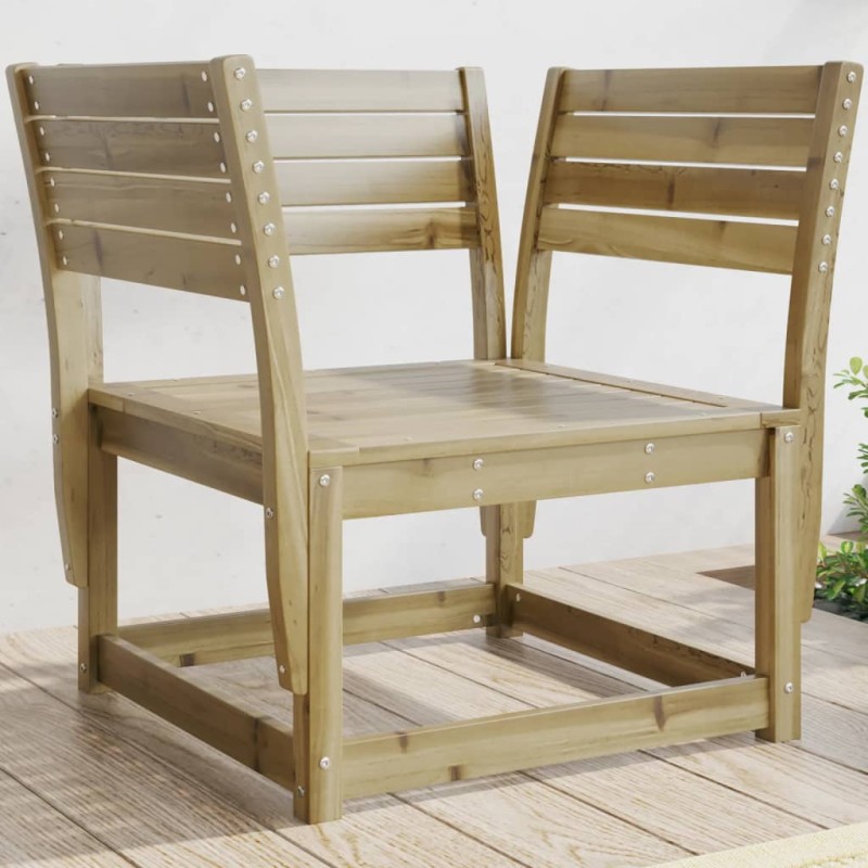 vidaXL Silla de jardín madera impregnada de pino vidaXL Silla de jardín madera impregnada de pino