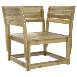 vidaXL Silla de jardín madera impregnada de pino