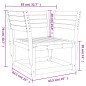 vidaXL Silla de jardín madera impregnada de pino vidaXL Silla de jardín madera impregnada de pino